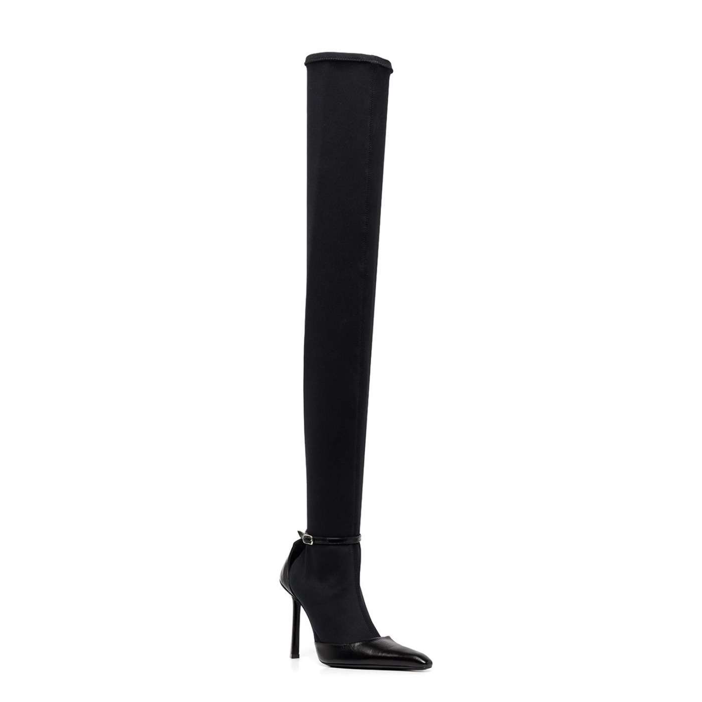 Sock-style thigh-high boots