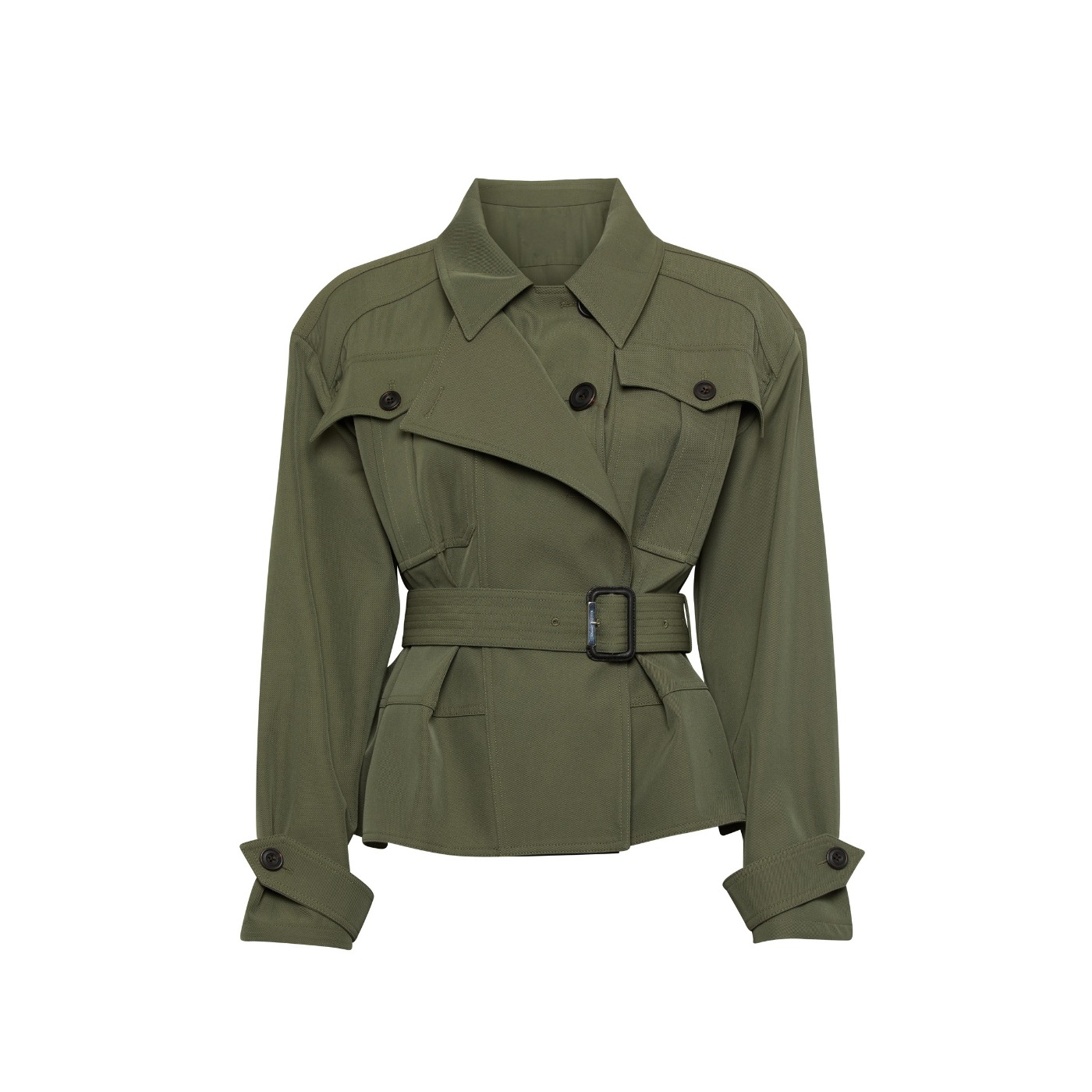 Belted trench jacket